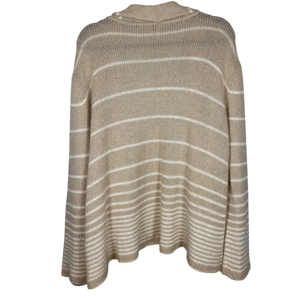 FREE PEOPLE We The Free Trapeze Open Front Cardigan, Cream/White, Wool Blend, L